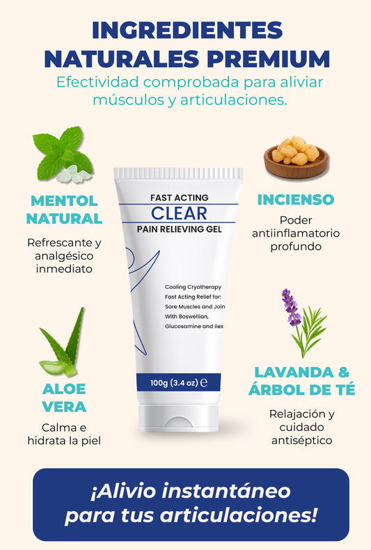 Clear Actión - Gel eficaz para los dolores musculares